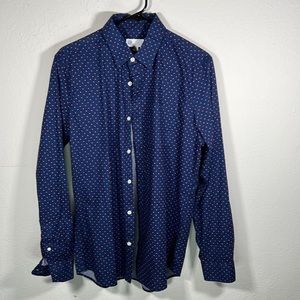 GAP, Medium, Long Sleeve, Navy Blue Shirt
